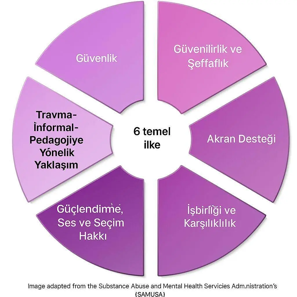 Şekil 4 Travma Bilinçli Pedagoji Yaklaşımı (SAMHSA)